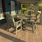 Highwood Usa Hamilton 5pc Round Outdoor Patio Furniture Dining Set AD-DNA48-EUC - alternate 2